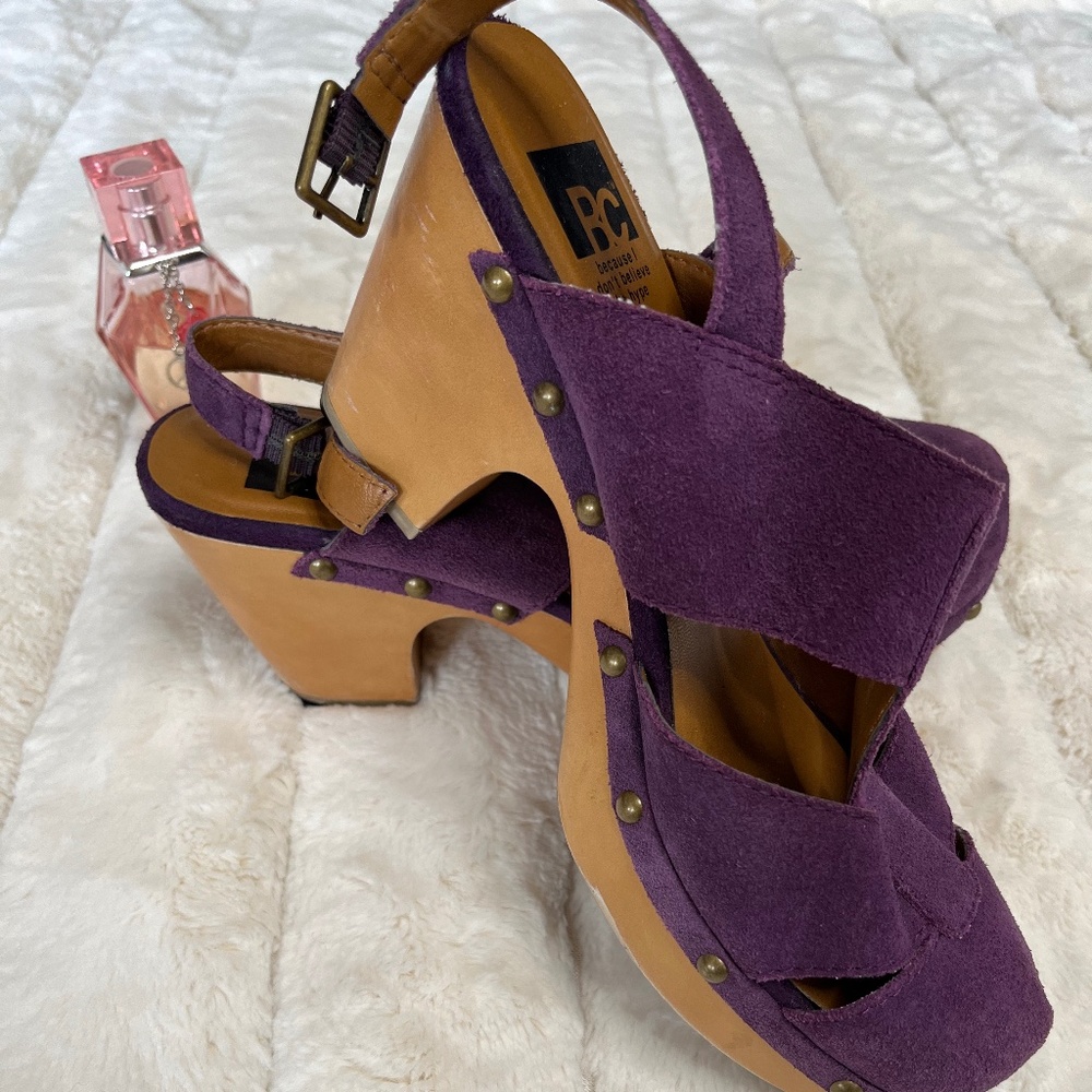 BC Purple Sandal Heels